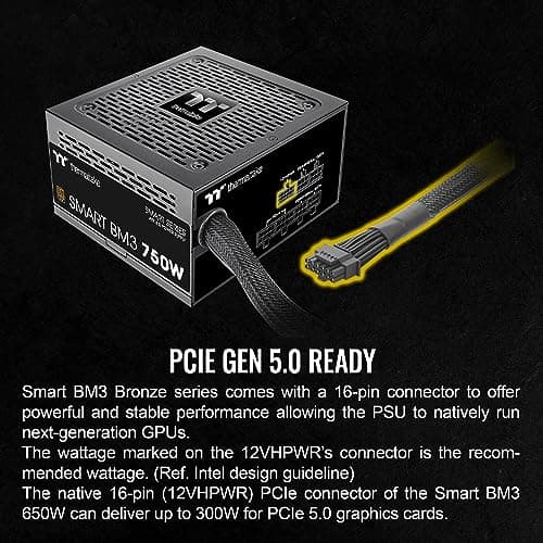 Thermaltake Smart BM3 Black ATX 750W Semi-Modular 80+ Bronze Certified image