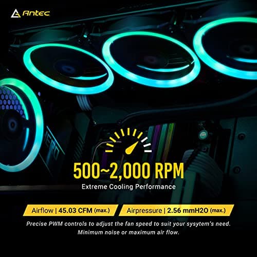 Antec SPARK 120mm Black RGB PWM 45.03 CFM 1-Pack image