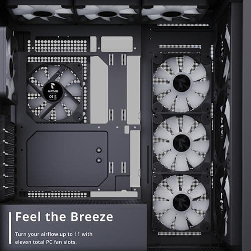 APNX Creator C1 ATX Mid Tower White Tempered Glass Side Panel image