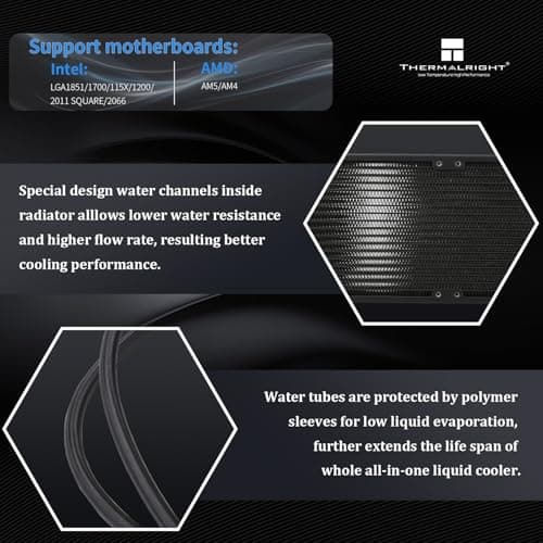 Thermalright Frozen Warframe Water 360mm ARGB Black image