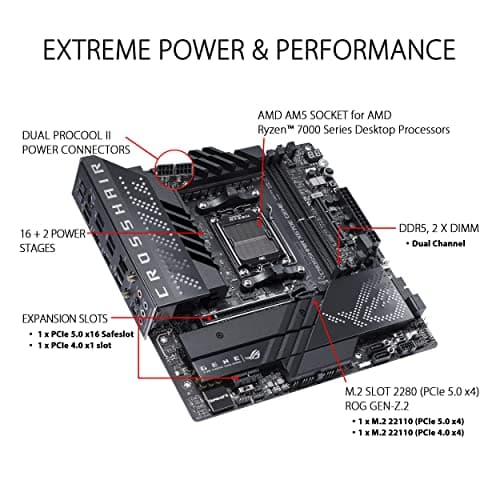 ASUS ROG CROSSHAIR X670E GENE Micro ATX Motherboard image