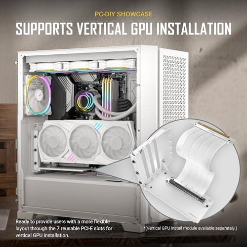 Antec P20C ATX Mid Tower White with Tempered Glass Side Panel and USB 3.2 Gen 2 Type-C, USB 3.2 Gen 1 Type-A image