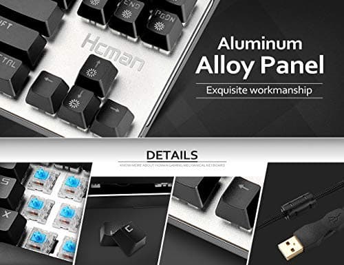 Hcman Hcman H01 Wired Gaming Keyboard image
