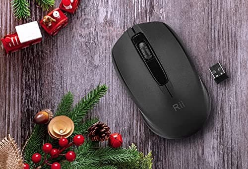 Rii Wireless Mouse 1000DPI for PC, Laptop, Windows,Included Wireless USB dongle image