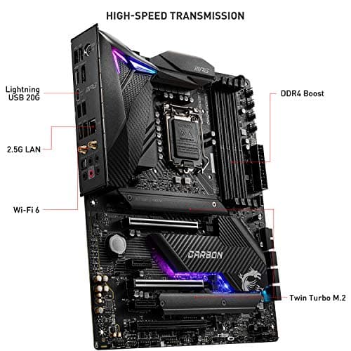 MSI Z490 MPG GAMING CARBON WIFI DDR4 ATX image