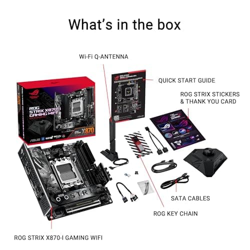 Asus X870 ROG STRIX X870-I GAMING WIFI AM5 DDR5 Mini ITX image