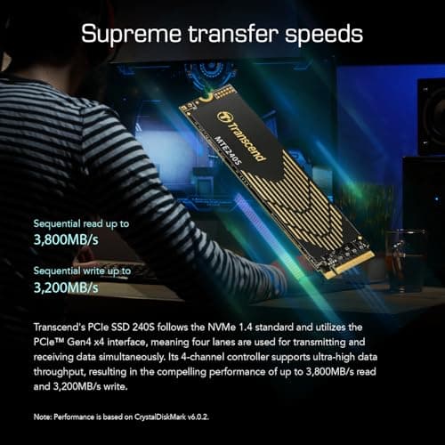 Transcend MTE240S 500GB SSD M.2-2280 PCIe 4.0 X4 NVMe image