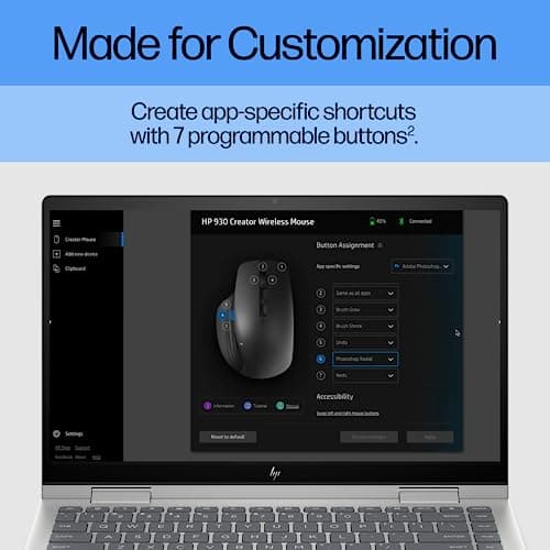 HP 930 Creator Bluetooth Wireless Wired Optical Mouse image