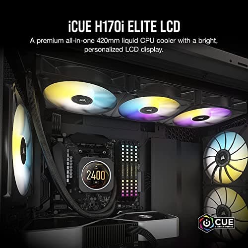 Corsair iCUE H170i ELITE LCD Water 420mm Black image