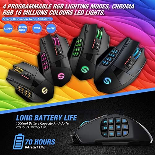 UtechSmart Venus Pro RGB Wireless Optical Mouse image