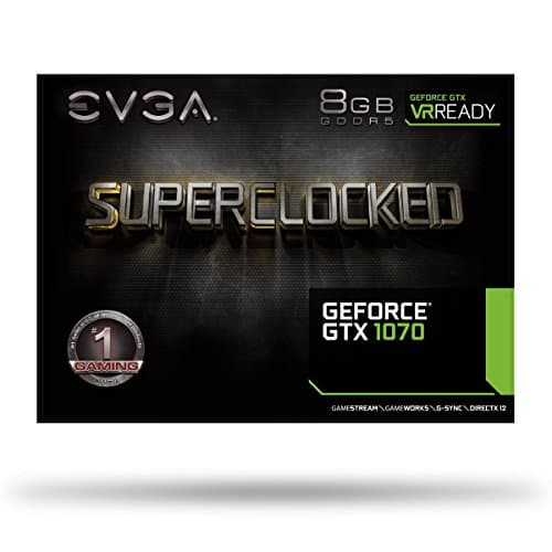 EVGA SC GAMING ACX 3.0 GeForce GTX 1070 8GB GDDR5 Black / Silver image