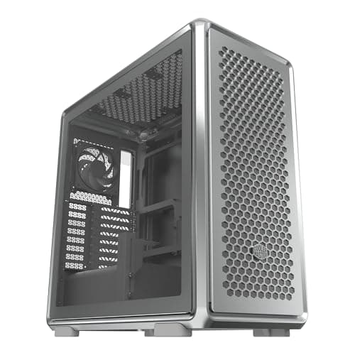 Cooler Master MasterFrame 600 ATX Mid Tower Silver Tempered Glass Side Panel, Front Panel: USB 3.2 Gen 2x2 Type-C USB 3.2 Gen 1 Type-A main image
