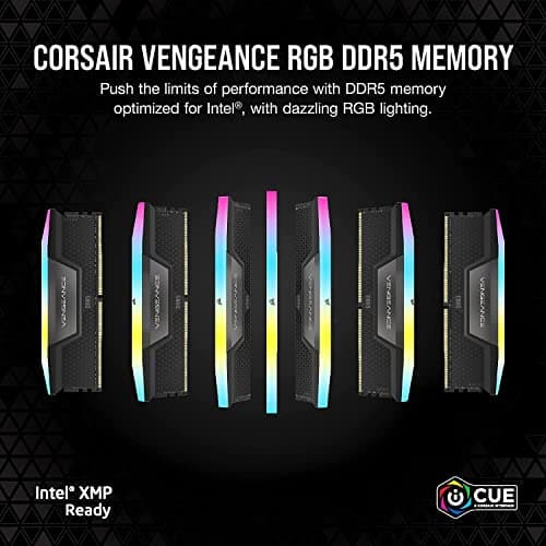 Corsair Vengeance RGB Black / Silver DDR5-6000 CL36 48GB (2x24GB) image