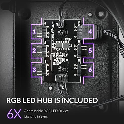 Azza Elise MicroATX Mid Tower Black / Pink Tempered Glass Side Panel image