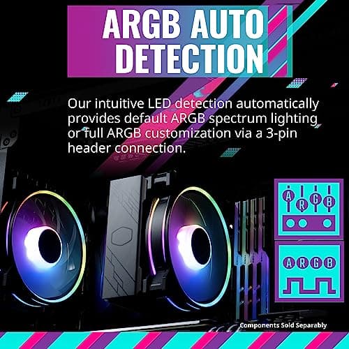 Cooler Master Hyper 212 Halo Air 51.88 CFM 154mm Black image