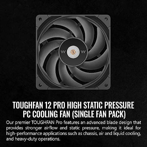 Thermaltake TOUGHFAN 12 Pro 120mm Black PWM 70.8 CFM image