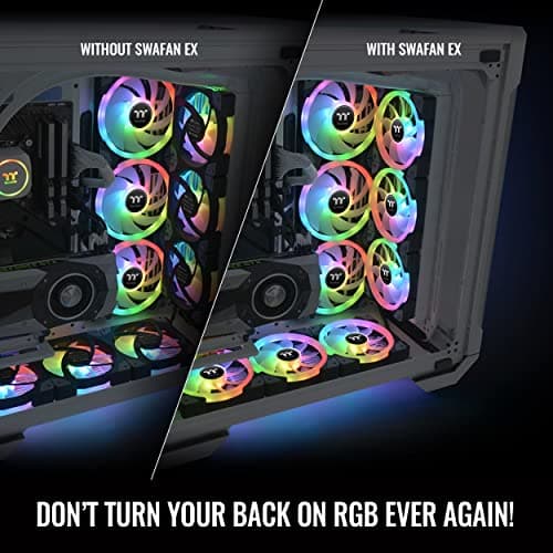 Thermaltake SWAFAN EX14 140mm Black RGB 3-Pack image