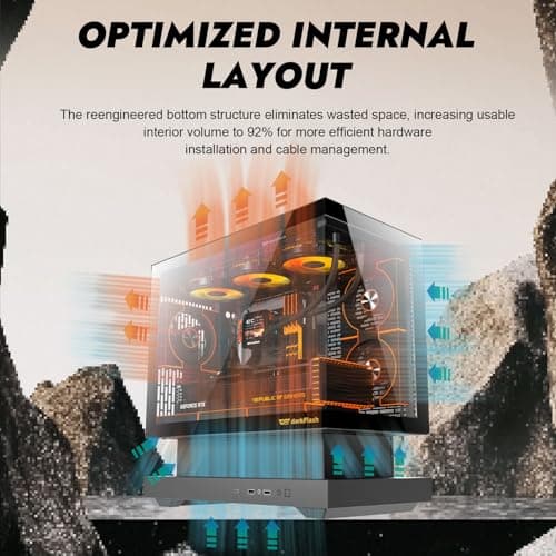 darkFlash Floatron F1 mATX Black image