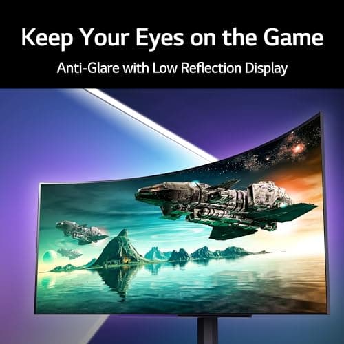 LG 45GR95QE-B 44.5" 3440x1440 240Hz Curved Monitor image