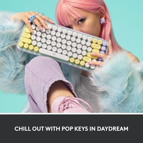 Logitech POP Keys Daydream Bluetooth/Wireless Mini Keyboard image