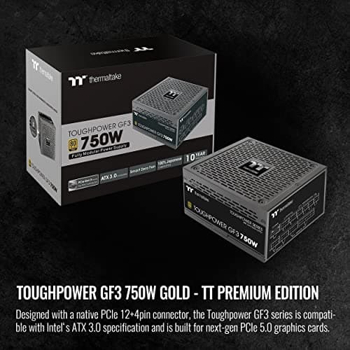 Thermaltake Toughpower GF3 TT Premium Black 750W 80+ Gold Certified Fully Modular image