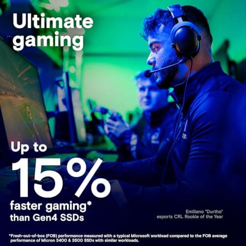 Crucial T705 W/Heatsink 4TB SSD M.2-2280 PCIe 5.0 NVMe image