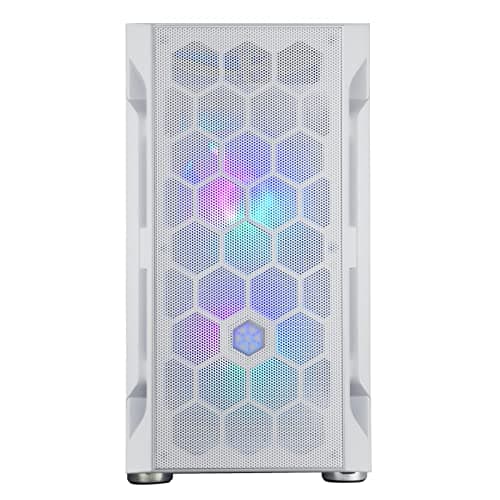 Silverstone FARA H1M PRO Micro ATX Mini Tower White/Black Tempered Glass Side Panel image
