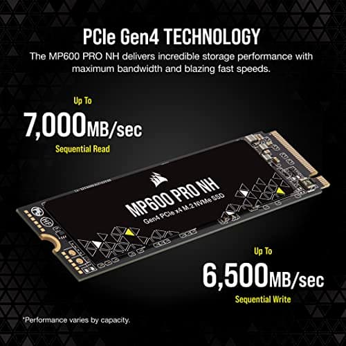 Corsair MP600 PRO NH 1TB M.2 SSD PCIe 4.0 NVMe image