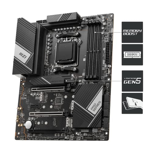 MSI X670 PRO X670-P WIFI AM5 DDR5 ATX image