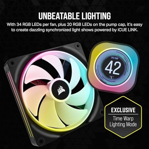 Corsair iCUE LINK H170i LCD Water 420mm Black image