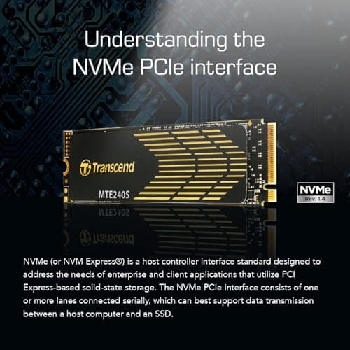 Transcend MTE240S 500GB SSD M.2-2280 PCIe 4.0 X4 NVMe image