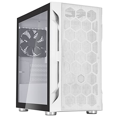 Silverstone FARA H1M MicroATX Mini Tower White Tempered Glass Side Panel main image