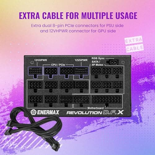 Enermax Revolution D.F. X Black 1350W Fully Modular 80+ Gold image