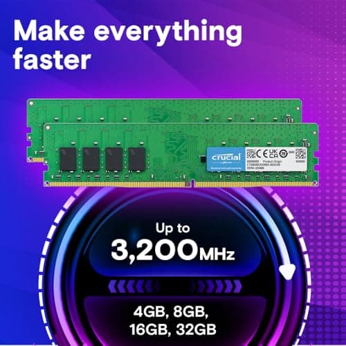 Crucial CT16G4DFRA32A Green DDR4-3200 CL22 16GB (1x16GB) image