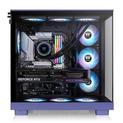  Thermaltake View 380 XL TG ARGB ATX Mid Tower Purple Tempered Glass (Future Dusk) image