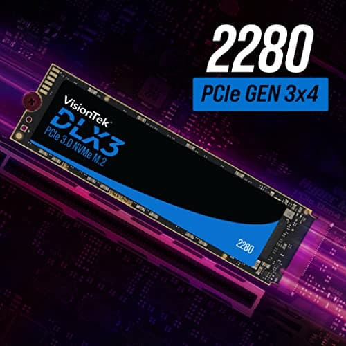 VisionTek DLX3 256GB SSD M.2-2280 PCIe 3.0 X4 NVMe image