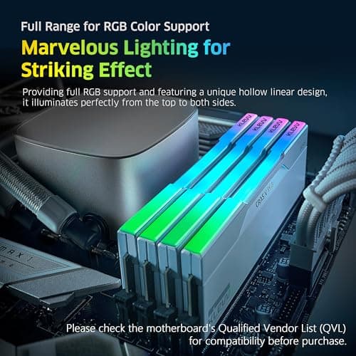 Klevv CRAS V RGB White DDR5-6000 CL30 64GB (2x32GB) image