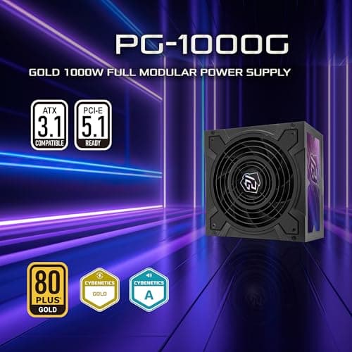 ASRock Phantom Gaming PG-1000G Black 1000W Fully Modular 80+ Gold Certified image