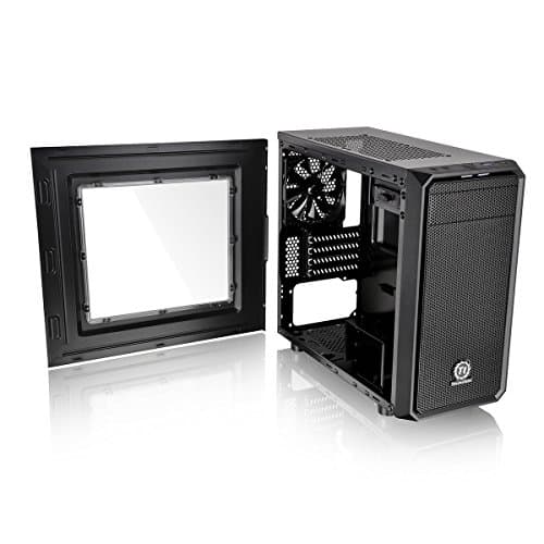 Thermaltake Versa H15 Micro ATX Mid Tower Black with Acrylic Side Panel and USB 3.2 Gen 1 Type-A, USB 2.0 Type-A image