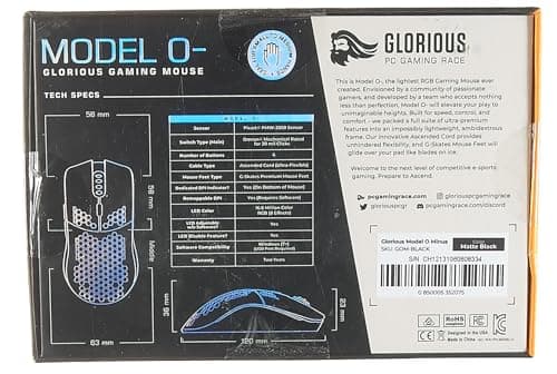 Glorious Model O- Wired Optical Black Mouse image