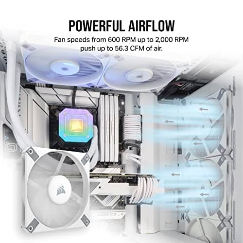 Corsair AF120 SLIM 120mm PWM 56.3 CFM White 1-Pack image