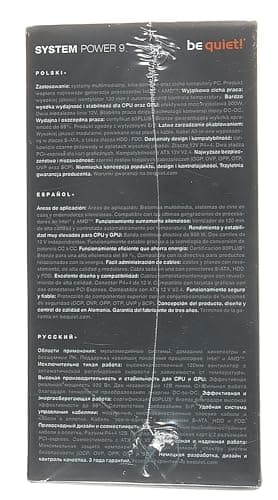 be quiet! System Power 9 500 CM Black 500W Semi-Modular 80+ Bronze Certified image