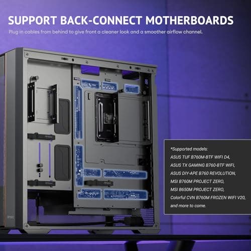 Antec FLUX REAR Mid Tower Case With Tempered Glass image