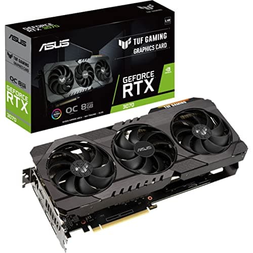 Asus TUF GAMING OC V2 GeForce RTX 3070 LHR 8GB GDDR6 Black image