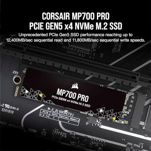 Corsair MP700 PRO 2TB M.2 SSD PCIe 5.0 NVMe image