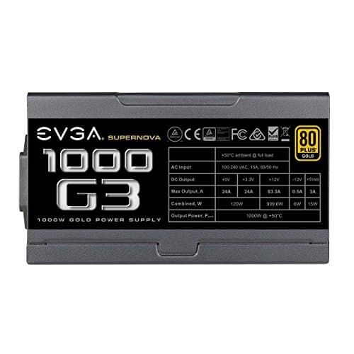 EVGA SuperNOVA 1000 G3 1000W Fully Modular 80+ Gold image