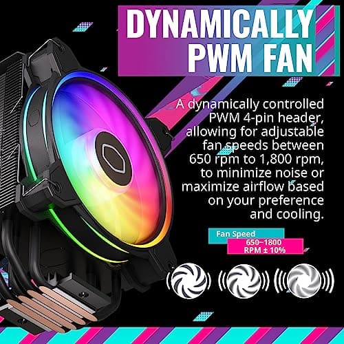 Cooler Master Hyper 212 Halo Air 51.88 CFM 154mm Black image