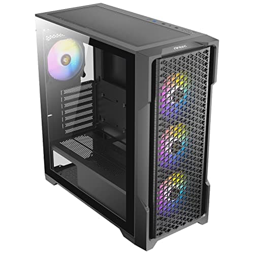Antec AX90 ATX Mid Tower Black with Tempered Glass Side Panel and USB 3.2 Gen 1 Type-A, USB 2.0 Type-A image