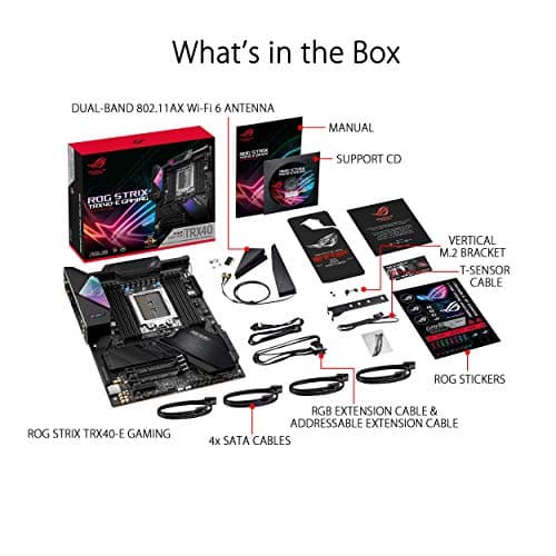 ASUS ROG STRIX TRX40-XE GAMING sTRX4 AMD TRX40 SATA 6Gb/s ATX AMD Motherboard image