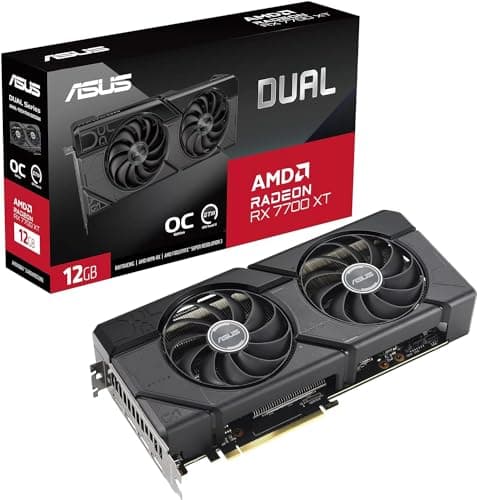 Asus DUAL OC Radeon RX 7700 XT 12GB GDDR6 Black image